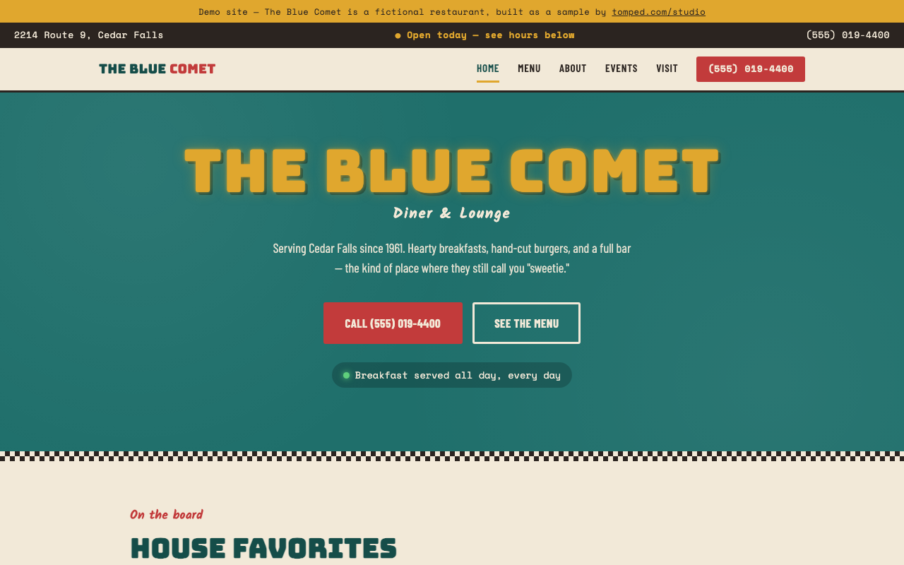 The Blue Comet Diner & Lounge